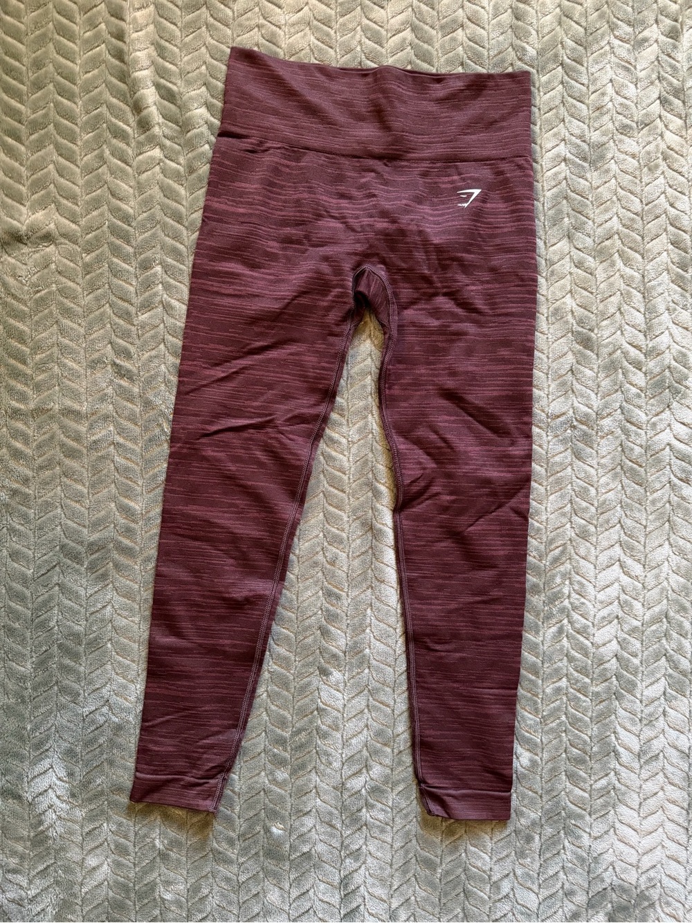 Gymshark Seamless Burgundy High-Rise Leggings